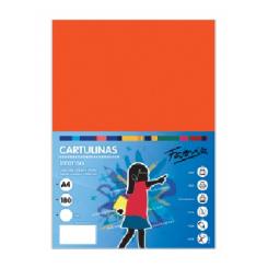FABRISA Cartulina 180G A4 250H Naranja