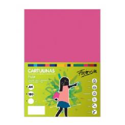 FABRISA Cartulina 180G A4 250H Rosa Fluor