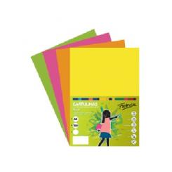 FABRISA Cartulina 180G A4 250H Surt. Fluor