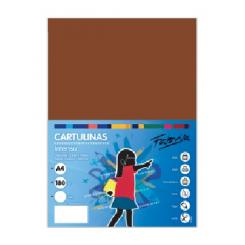 FABRISA Cartulina 180G A4 50H Marron