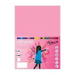 FABRISA Cartulina 180G A4 50H Rosa