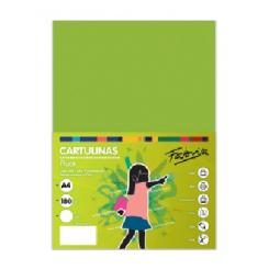 FABRISA Cartulina 180G A4 50H Verde Fluor