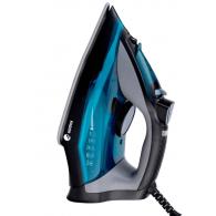 Fagor Comforta Plancha vapor-seco Suela de cerámica 2200 W Negro, Azul, Gris