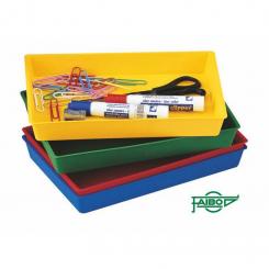 Faibo 10 Bandejas multiuso colores opacos surtidos 230 x 145 x 30 mm.