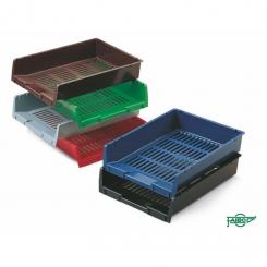 FAIBO Bandeja de plástico en poliestireno color azul 340x275x65mm