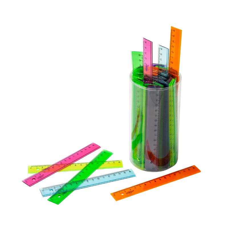 faibo-bote-con-100-reglas-de-plastico-de-16-cm-fluor-16-cm