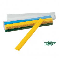 Faibo Caja 36 reglas de plástico de 30 cm. 30 cm.