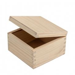 FAIBO Caja de madera para decorar, 15 x 15 x  cm