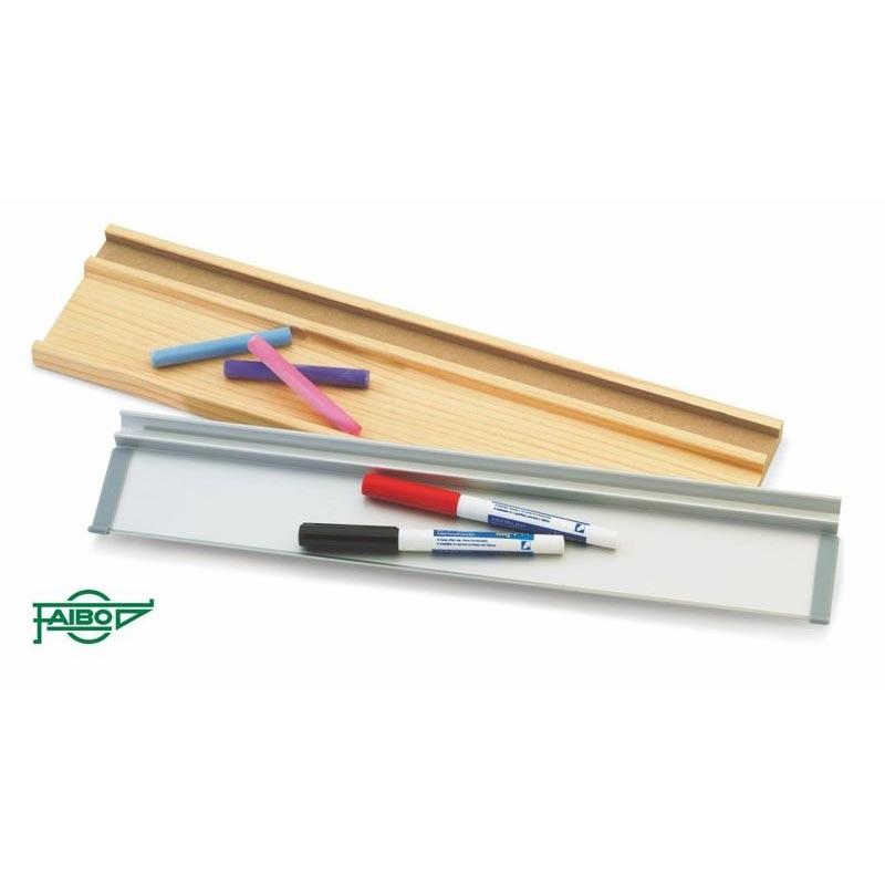 FAIBO Cajetín de fibra melaminada para pizarra, 40 cms