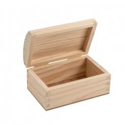 FAIBO Cofre de madera para decorar 12 x 9 x 7 cm