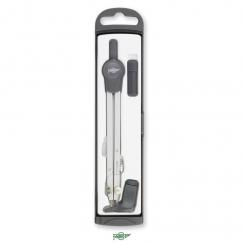 FAIBO Compás SERIE TECHNICAL2000 con adaptador universal, ambos brazos articulados y caja de minas, longitud 150 mm