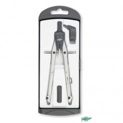 FAIBO Compás SERIE TECHNICAL2000 micrométrico con adaptador universal y caja de minas, longitud 165 mm