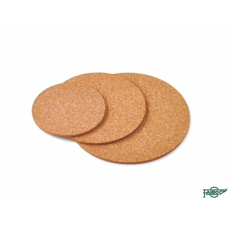 FAIBO Corcho circular para manualidades, pack 10 uds 95 mm diámetro
