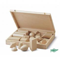 Faibo Cuerpos geométricos 25 sólidos, de plástico,