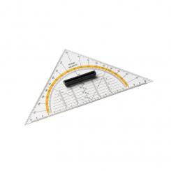 Faibo Escuadra geométrica con bolsa 21 cm.