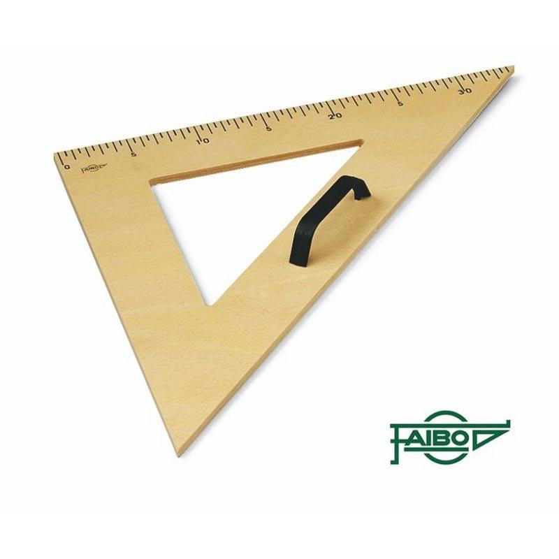 FAIBO Escuadra para pizarra de fibra melaminada símil haya 50 cms