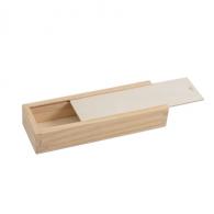 FAIBO Estuche plumier de madera para decorar 19,5 x 6,5 x 3,5 cm