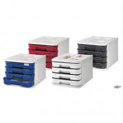 Faibo Mueble con 4 cajones Azul