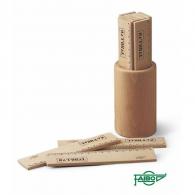 FAIBO Portalápices cubilete de madera de haya con 20 reglas de madera de 15 cm