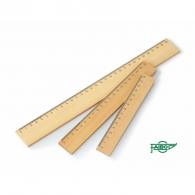 FAIBO Regla plana de madera sin barnizar 30 cm