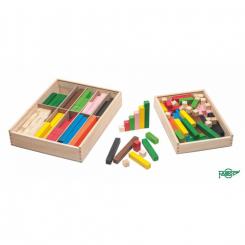 Faibo Regletas en caja con departamentos, 2 x 2