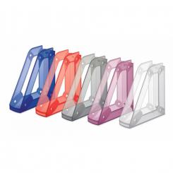 Faibo Revistero plástico transparente Cristal