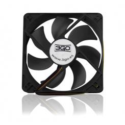 3GO FAN12BK computer cooling system Carcasa del ordenador Ventilador 12 cm Negro
