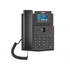 Fanvil X303-2 teléfono IP Negro 4 líneas LCD
