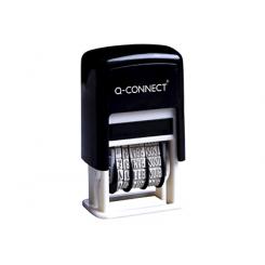 Fechador Q-CONNECT entintaje automatico 4 mm color negro