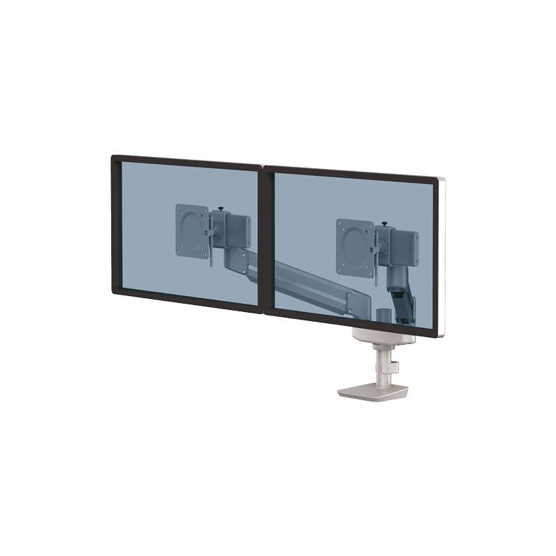 Fellowes Brazo para monitor Compacto Doble Tallo™ Blanco