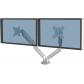 Fellowes Brazo para monitor Compacto Doble Tallo™ Plata