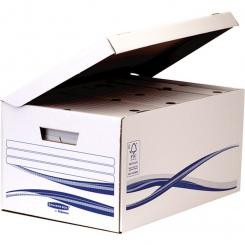 BANKERS BOX Contenedor de archivo resistente con tapa fija FSC