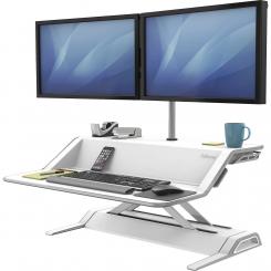 FELLOWES Estación de trabajo Sit-Stand Lotus RT Blanco doble