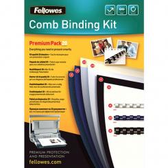 FELLOWES Kit de encuadernación Premium canutillo para 20 documentos
