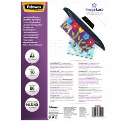 FELLOWES Kit de plastificación para 10 documentos A4 80 micras + hoja de limpieza