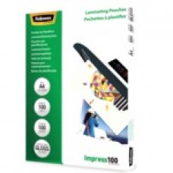 FELLOWES Pack 100 Fundas Plastificar 100 micras Brillo A4