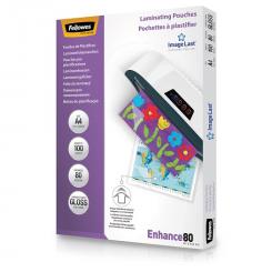 FELLOWES Pack 100 Fundas Plastificar Imagelast 80 micras Brillo A4