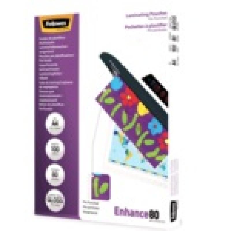 fellowes-pack-100-fundas-plastificar-80-micras-taladradas-228x303mm
