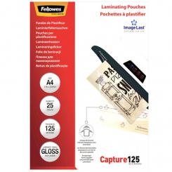 FELLOWES Pack 25 Fundas Plastificar 125 micras Brillo A4