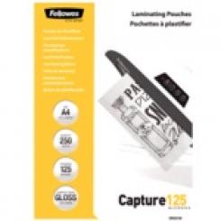 FELLOWES Pack 250 Fundas Plastificar Económicas 125 micras A4