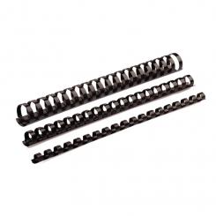 FELLOWES Pack de 100 canutillos Negros 12 mm