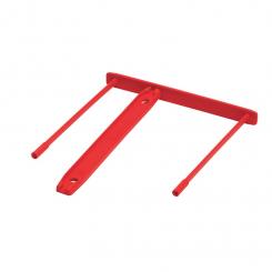 FELLOWES Pack de 100 Fasteners de plástico Clip Rojo (92mm)