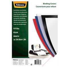 FELLOWES Pack de 100 portadas PP Negro A4 280 micras