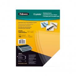 FELLOWES Pack de 100 portadas PVC transparente cristal A4 180 micras