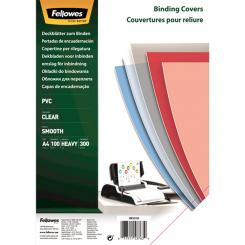 FELLOWES Pack de 100 portadas PVC transparente cristal A4 300 micras