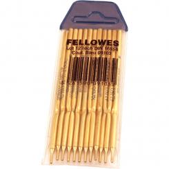 FELLOWES Pack de 12 recargas bolígrafo Peana color Azul