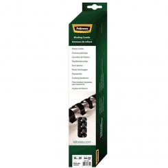 FELLOWES Pack de 25 canutillos Negros 10 mm