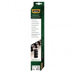 FELLOWES Pack de 25 canutillos Negros 8 mm