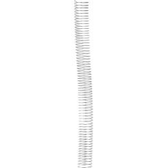 FELLOWES Pack de 25 espirales metálicas Plata 44 mm / paso 5:1