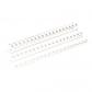 fellowes-pack-de-50-canutillos-ovales-blancos-38-mm
